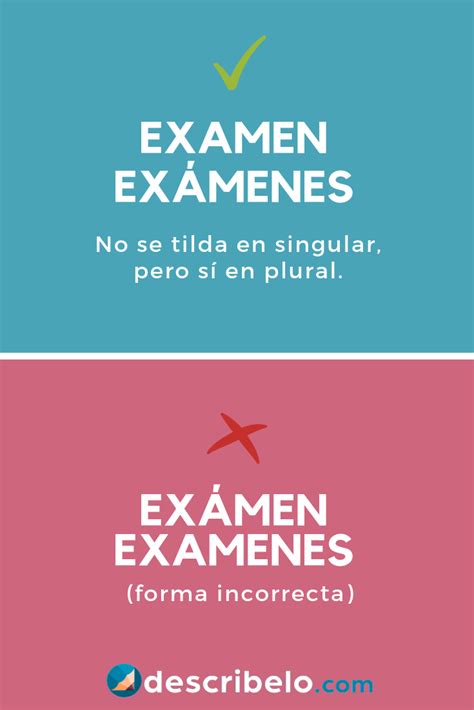 Examen o Exámen (Exámenes o Examenes) .